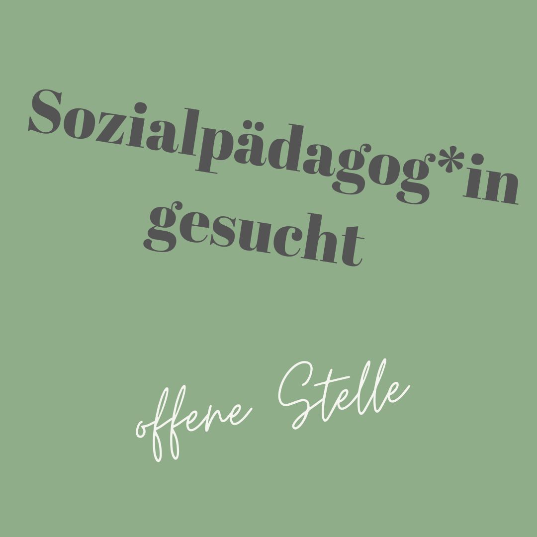 Sozialpädagoge/Sozialpädagogin gesucht, offene Stelle